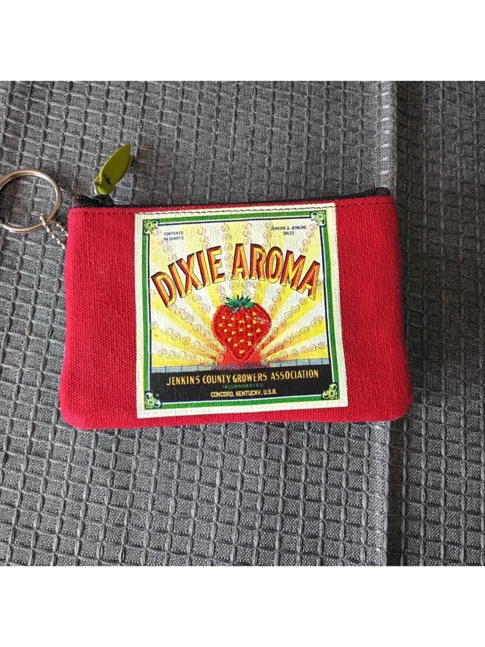 Rolfs Red Canvas Coin Bag Wallet